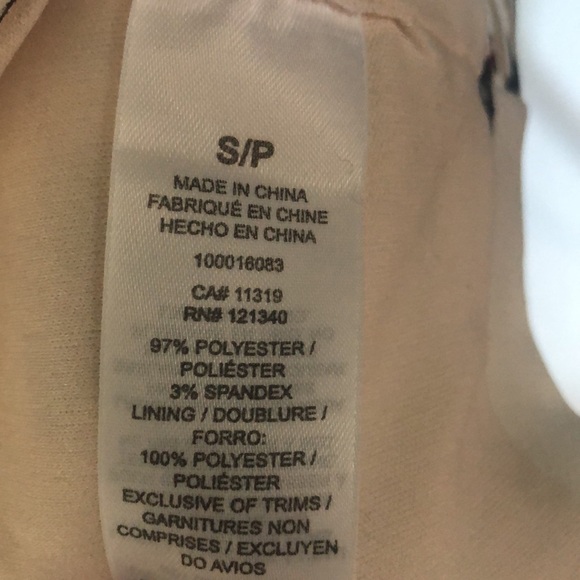 Ladies Dynamite Floral Crop Top With Zipper Back - Size Small - Picture 5 of 5